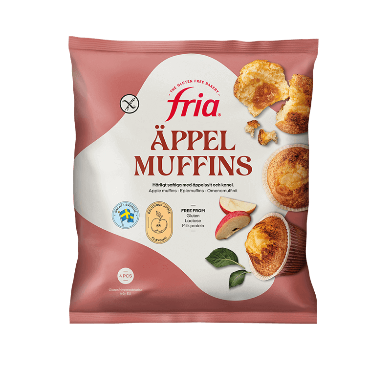 Glutenfria Äppelmuffins
