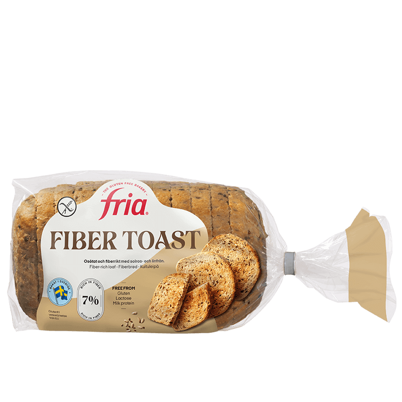 Glutenfritt fiberrostbröd