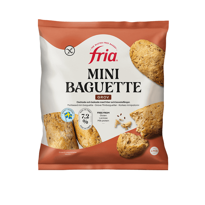 Glutenfri grov baguette