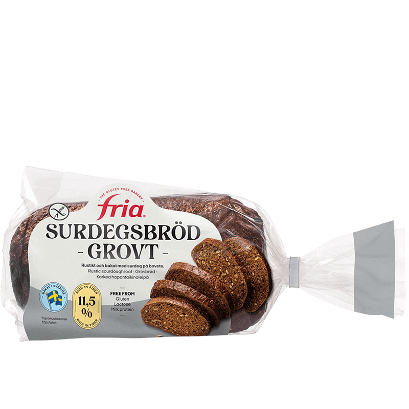 Glutenfritt Grovt Surdegsrbröd